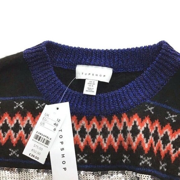 Patterned Knit Sweater - Multicolor - Picture 6 of 6